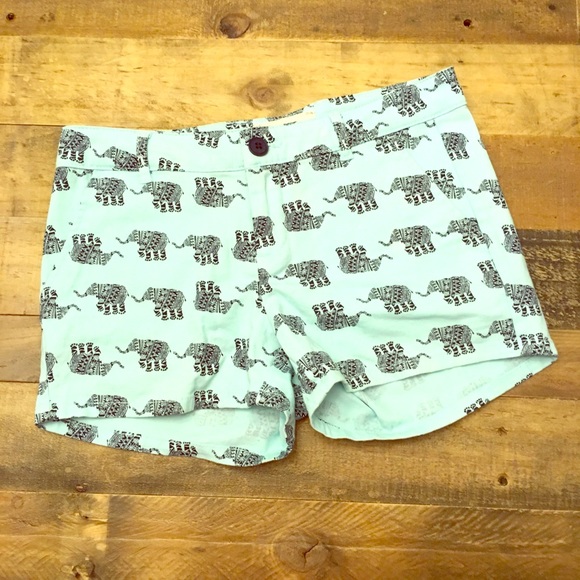 BeBop Pants - Bebop Elephant Print Shorts 1 (junior) FREE SHIP